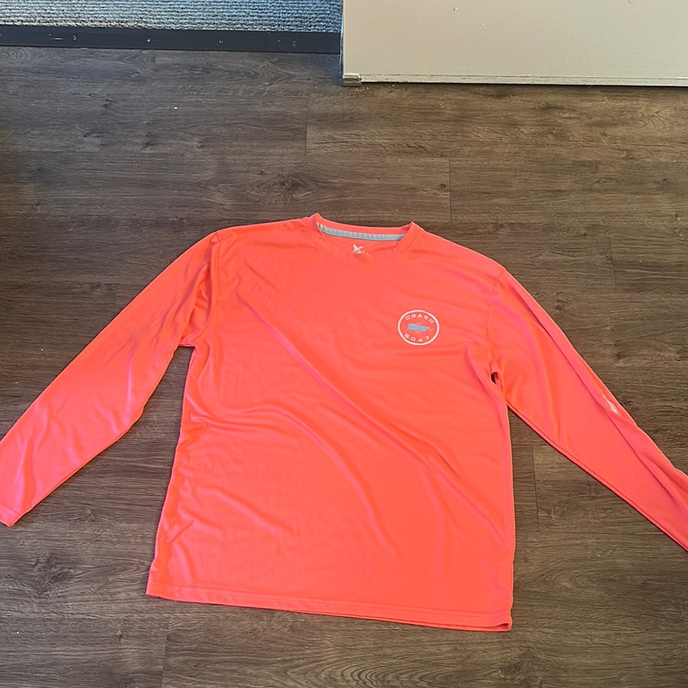 Men's Bright Coral Rash Guard